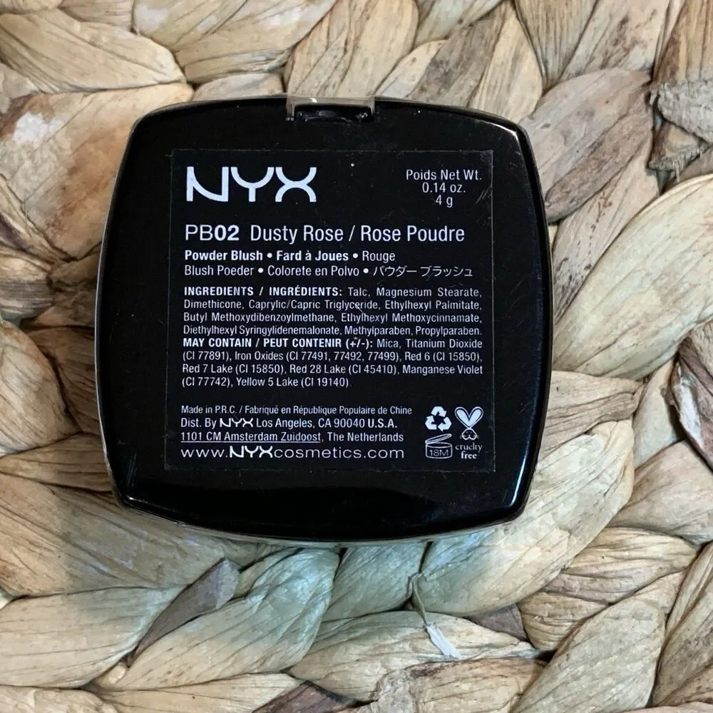 NYX® Powder Blush Single PB02 DUSTY ROSE 4.0 gr High Pigment NEW SEALED